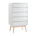 Load image into Gallery viewer, Merlin White Modern Retro Tallboy