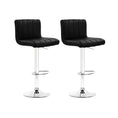 Load image into Gallery viewer, Home Master 2PCE Bar Stool Black Swivel Seat Adjusting Height Stylish Modern