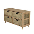 Load image into Gallery viewer, Home Master 4 Drawer Natural Seagrass Wooden Storage Chest Stylish 46cm