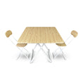 Load image into Gallery viewer, Home Master Foldable Dining Table & Chairs Indoor/Outdoor Sturdy 74 x 80cm