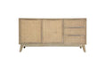 Load image into Gallery viewer, Lola Buffet Table 160cm 2 Door Solid Acacia Wood Rattan Furniture - Brown