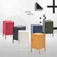 Load image into Gallery viewer, ArtissIn Metal Locker Storage Shelf Filing Cabinet Cupboard Bedside Table Black