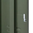 Load image into Gallery viewer, ArtissIn Metal Locker Storage Shelf Filing Cabinet Cupboard Bedside Table Green