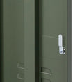 Load image into Gallery viewer, Como Metal Locker Storage Shelf Filing Cabinet Cupboard Bedside Table Green