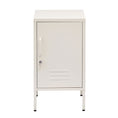 Load image into Gallery viewer, ArtissIn Metal Locker Storage Shelf Filing Cabinet Cupboard Bedside Table White