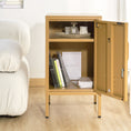 Load image into Gallery viewer, Como Metal Locker Storage Shelf Filing Cabinet Cupboard Bedside Table Yellow