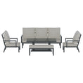 Load image into Gallery viewer, Gardeon 5PCS Outdoor Furniture Setting Table Chair Set Aluminium Sofa 7-Seater