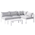 Load image into Gallery viewer, Gardeon 4-Seater Aluminium Outdoor Sofa Set Lounge Setting Table Chair Furniture