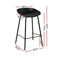 Load image into Gallery viewer, Artiss Set of 2 Metal Bar Stools - Black