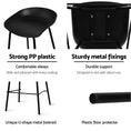 Load image into Gallery viewer, Artiss Set of 2 Metal Bar Stools - Black