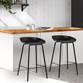 Load image into Gallery viewer, Artiss Set of 2 Metal Bar Stools - Black
