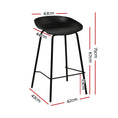 Load image into Gallery viewer, Artiss Set of 4 Metal Bar Stools - Black