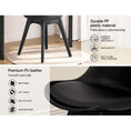 Load image into Gallery viewer, Artiss Set of 4 Retro Padded Dining Chair - Black