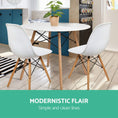 Load image into Gallery viewer, Artiss Dining Table 4 Seater Round Replica DSW Eiffel Kitchen Timber White