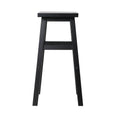 Load image into Gallery viewer, Artiss Set of 2 Beech Wood Bar Stools - Black