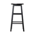 Load image into Gallery viewer, Artiss Set of 2 Beech Wood Backless Bar Stools - Black