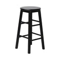 Load image into Gallery viewer, Artiss Set of 2 Beech Wood Backless Bar Stools - Black