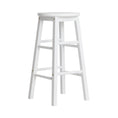 Load image into Gallery viewer, Artiss Set of 2 Beech Wood Backless Bar Stools - White