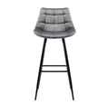 Load image into Gallery viewer, Artiss Set of 2 Velvet Bar Stools - Grey