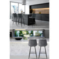 Load image into Gallery viewer, Artiss Set of 2 Velvet Bar Stools - Grey