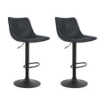 Load image into Gallery viewer, Artiss Set of 2 Bar Stools Gas Lift- Black