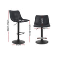 Load image into Gallery viewer, Artiss Set of 2 Bar Stools Gas Lift- Black