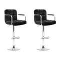 Load image into Gallery viewer, Artiss Set of 2 Bar Stools Gas lift Swivel Armrests - Steel and Black