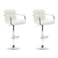 Load image into Gallery viewer, Artiss Set of 2 Bar Stools Gas lift Swivel - Steel and White