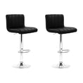 Load image into Gallery viewer, Artiss Set of 2 Line Style PU Leather Bar Stools - Black