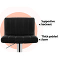 Load image into Gallery viewer, Artiss Set of 2 Line Style PU Leather Bar Stools - Black