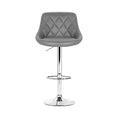 Load image into Gallery viewer, Artiss Set of 2 Bar Stools PU Leather Diamond Style - Grey