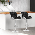 Load image into Gallery viewer, Artiss Set of 2 Kitchen Bar Stools - White, Black and Chrome