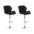 Load image into Gallery viewer, Artiss Set of 2 Kitchen Bar Stools - Black and Chrome