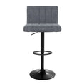 Load image into Gallery viewer, Artiss Set of 2 Bar Stools PU Leather Line Style - Grey