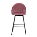 Load image into Gallery viewer, Artiss Set of 2 Bar Stools Kitchen Stool Dining Chairs Velvet Chair Barstool Pink Mesial