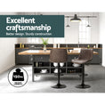 Load image into Gallery viewer, Artiss Set of 2 Bar Stools Kitchen Stool Chairs Metal Barstool Dining Chair Brown Rushal