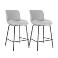 Load image into Gallery viewer, Artiss Bar Stools Metal Stool Dining Chairs Kitchen Counter Barstools Fabric x2