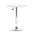 Load image into Gallery viewer, Artiss Bar Table Kitchen Tables Swivel Round Metal White
