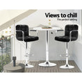 Load image into Gallery viewer, Artiss Bar Table Kitchen Tables Swivel Round Metal White