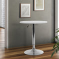 Load image into Gallery viewer, Artiss Bar Table Kitchen Tables Swivel Round Metal White