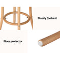 Load image into Gallery viewer, Artiss Bar Stools Wooden Stool Counter Chair Kitchen Barstools Rattan Seat