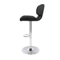 Load image into Gallery viewer, Artiss Set of 2 PU Leather Gas Lift Bar Stools - Black and Chrome