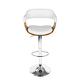 Load image into Gallery viewer, Artiss Wooden PU Leather Bar Stool - White and Chrome