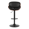 Load image into Gallery viewer, Artiss Kitchen Bar Stools Swivel Gas Lift Wooden Stool Metal Black Barstools