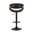 Load image into Gallery viewer, Artiss Bar Stools Swivel Chair Kitchen Gas Lift Wooden Bar Stool Leather Black