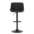 Load image into Gallery viewer, Emily Bar Stools Kitchen Stool Chairs Metal Barstool Dining Chair Swivel Black