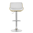 Load image into Gallery viewer, Artiss Bar Stools Kitchen Stool Chairs Metal Barstool Dining Chair Swivel White