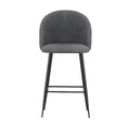 Load image into Gallery viewer, Artiss Set of 2 Bar Stools Kitchen Dining Chair Stool Chairs Sherpa Boucle Charcoal