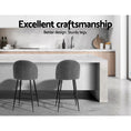 Load image into Gallery viewer, Artiss Set of 2 Bar Stools Kitchen Dining Chair Stool Chairs Sherpa Boucle Charcoal