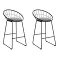 Load image into Gallery viewer, Artiss Set of 2 Bar Stools Steel Fabric - Grey and Black